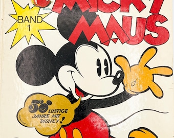 Vintage Disney Carl Barks Stories: Ich, Mickey (Band 1). 1980s Reprint, German Edition, Large Format Comic Book, Collectible