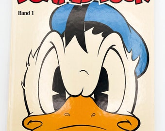 Vintage Disney Carl Barks Stories: Ich, Donald Duck Vol 1. 1980s Reprint, German Edition, Large Format Comic Book, Collectible