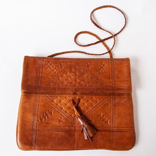 Embossed Leather Bag Etsy