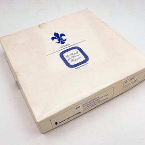 Sobres de cartas vintage de Rössler, 100x Papel de trapo hecho a mano con marca de agua premium Caja original Años 70 Invitaciones de correspondencia de calidad elegante
