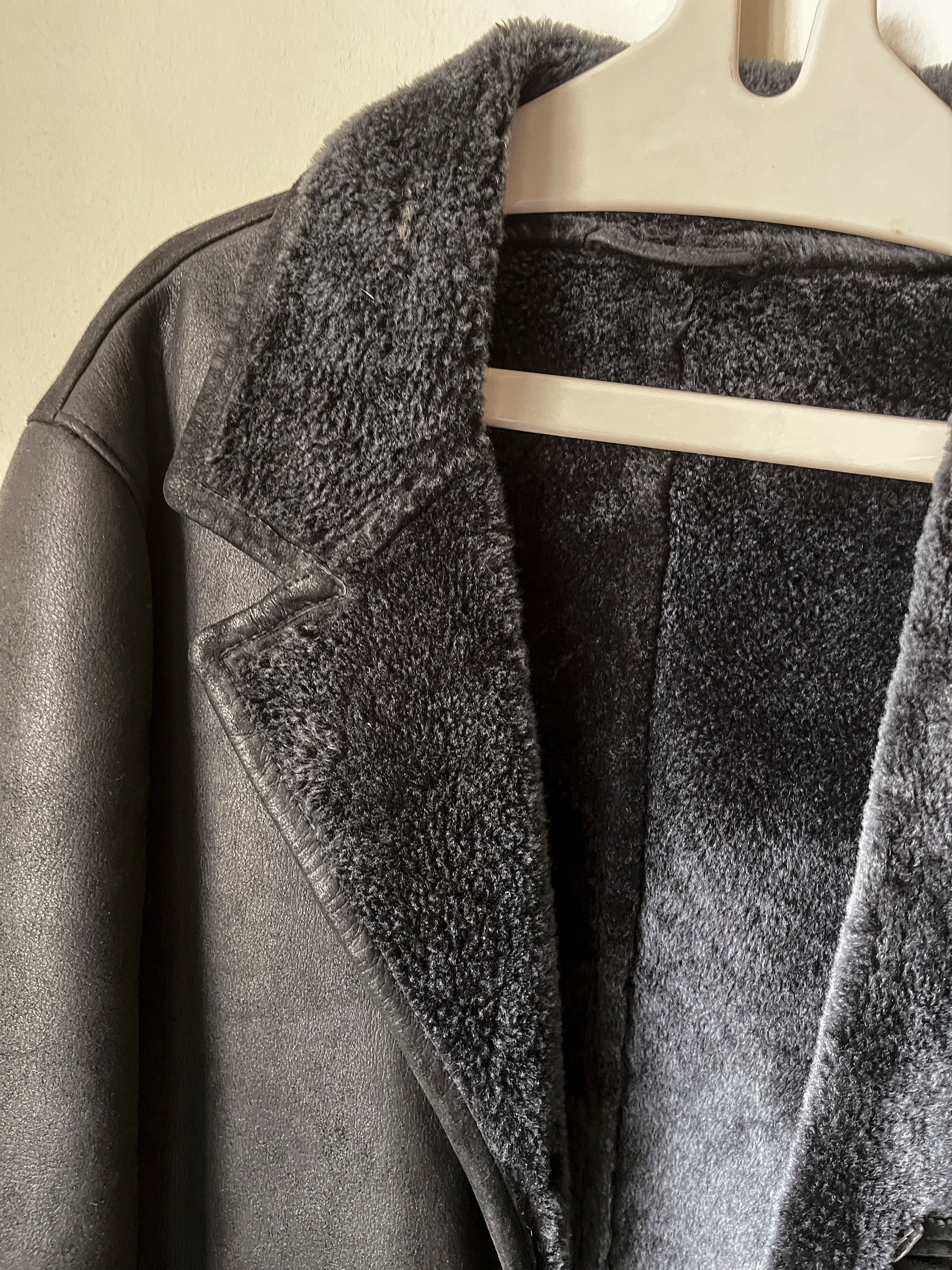 90s vintage Lamb leather single blouson