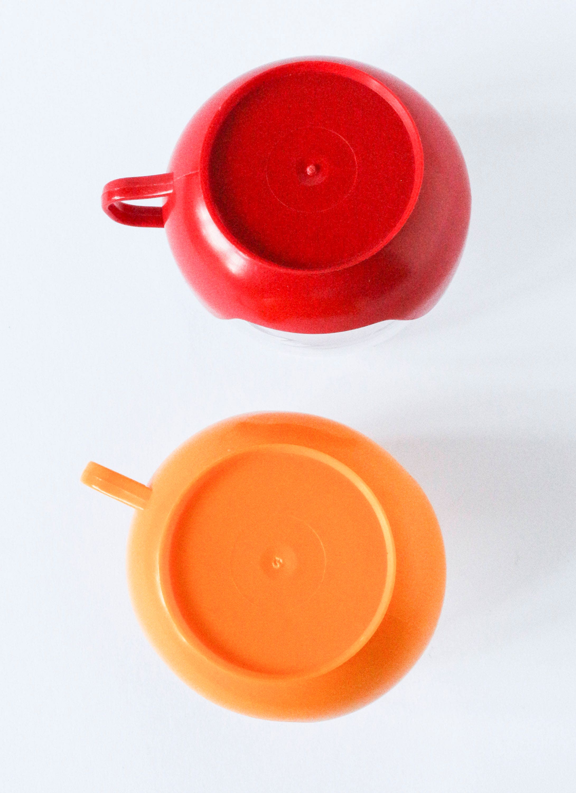 Vintage Set of 6 Tea Glasses / Cups Glass W. Colorful Etsy