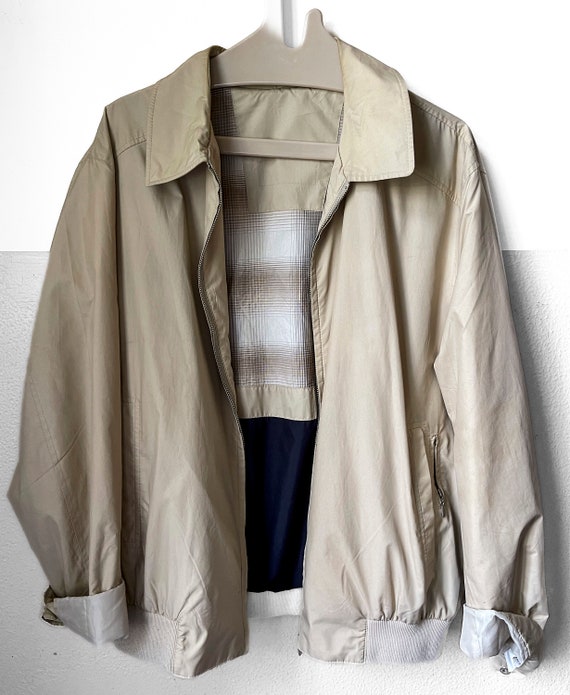 Vintage casual jacket in Grandpa style - Beige blo