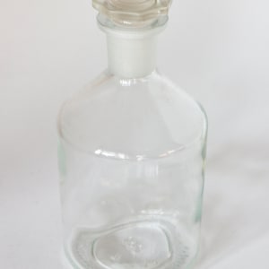 Pharmacist Bottle Thick Glass 250 ml Glass Plug Lid Apothecary Chemist Flask