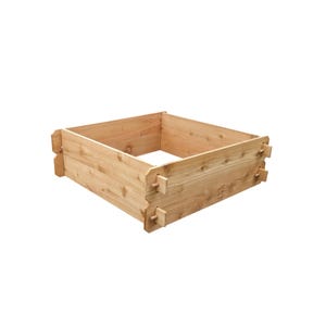 3X3 Cedar Garden Bed Kit – Elevated Planter for Vegetables, Flowers & Herbs | Handcrafted USA Gardening Box | Tool-Free Outdoor DIY Gift image 3