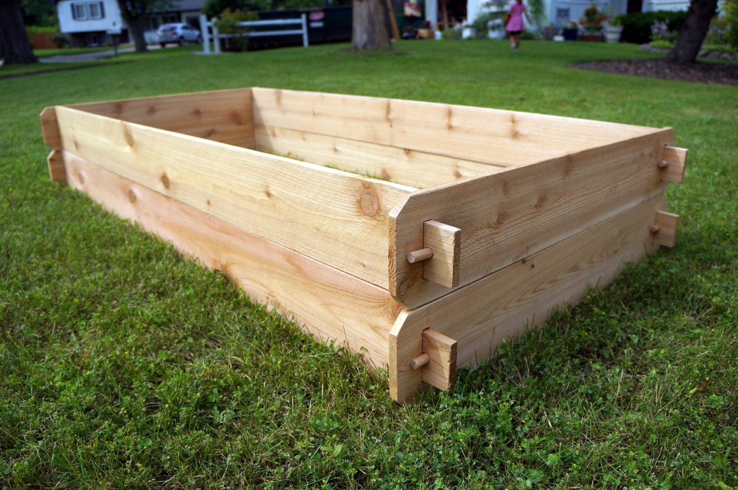 Cedar Raised Garden Bed Deep Kit Double 3x6 Easy Garden Bed Etsy