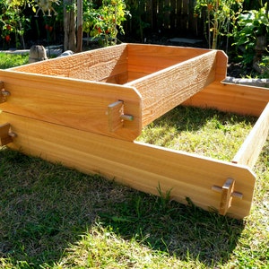 Raised Garden Bed 2 Tier Cedar, Raised Planters Raised Beds Wooden Planter Boxes Outdoor Planters Large Planter Herb Garden Vegetable Garden