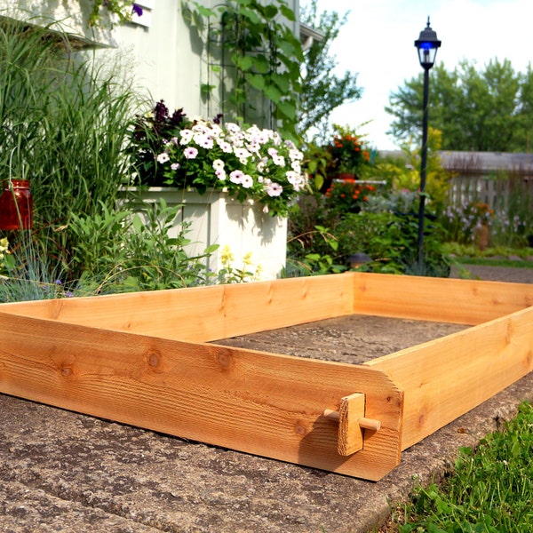 Cedar RAISED GARDEN BED 3x6 Cedar Raised Planter Vegetable Bed Vegetable Garden Outdoor Planter Large Planter Flower Box Herb Garden Sandbox