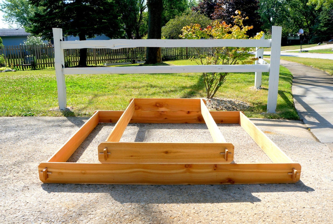 2 Cedar RAISED GARDEN BEDS 3x6 & 6x6 Raised Planters Etsy