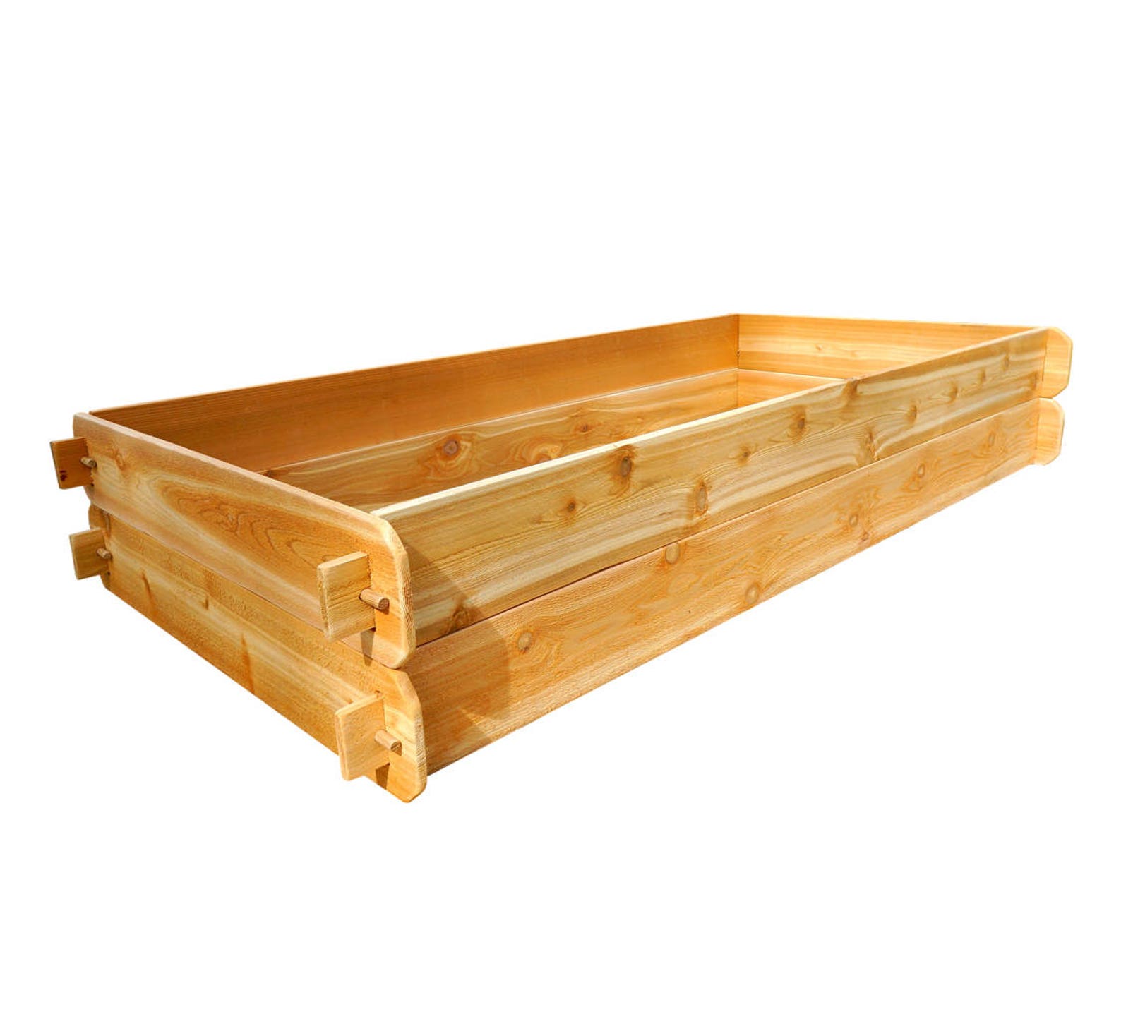 BSTOCK Cedar Raised Garden Bed Deep Kit double 3x6 Easy Garden Bed DIY Raised Bed Gardening