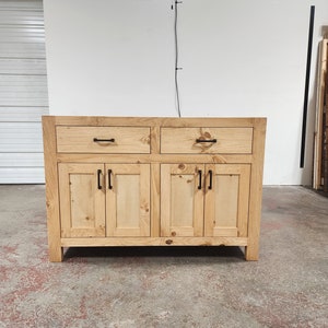 Isla de cocina personalizada - Hecha a mano, herrajes de primera calidad, envío gratuito, fabricada en EE. UU. - MODELO 1102