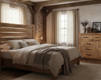 Custom Bedroom Dresser and  2 matching nightstands - Handmade, Lifetime Warranty On Drawers, Premium Hardware, Free Shipping, USA Made