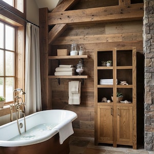 Custom Linen Tower - MODEL 1086 - Handmade, Lifetime Warranty, Premium Hardware, Free Shipping, USA Made