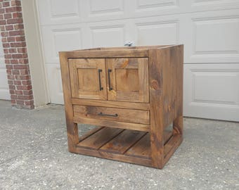 Custom handmade vanity