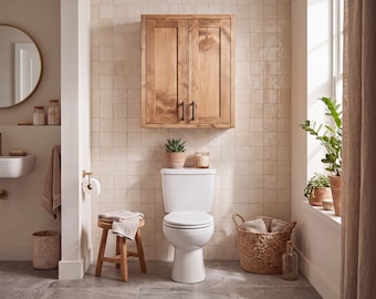 Westwood Over-Toilet Cabinet, Handmade, Premium Hardware, Free Shipping, USA Made