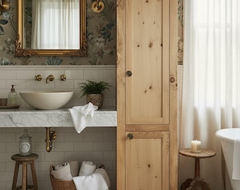 Whitmore Linen Tower - Handmade, Lifetime Warranty, Premium Hardware, Free Shipping, USA Made