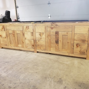 Custom Double Sink Bathroom Vanity - Handmade, Fully Water Resistant, Lifetime Warranty On Drawers, Premium Hardware, Free Shipping USA Made