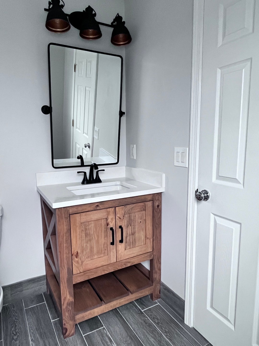 Custom Single Sink Bathroom Vanity - Handmade, Lifetime Warranty ...