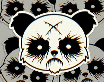 Octopanda - Goth Panda - Sticker Set