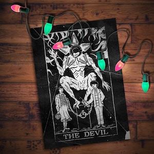 The Devil - (Stranger Things tarot kaart print) A4 250gsm Limited Prints