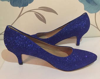 blue heeled shoes uk