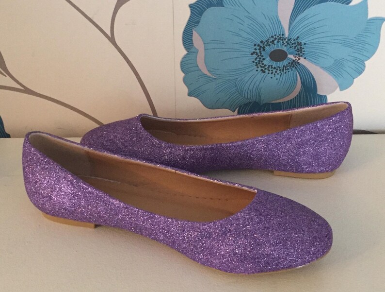 purple flat shoes uk