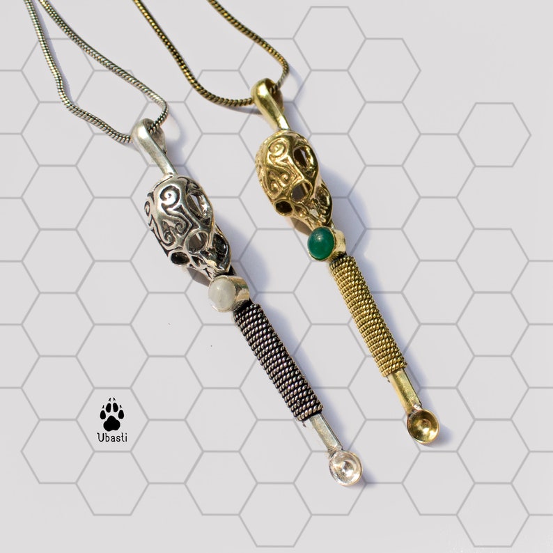 Skull Pendant With Gemstone