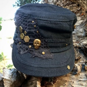 Unisex Skull Studs Gothic Hat