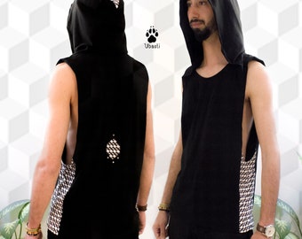 Geometric Men Hoodie Tank