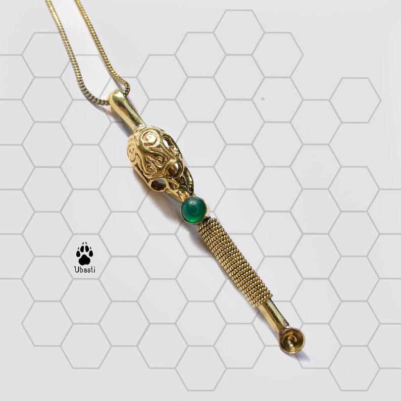 Skull Pendant With Gemstone