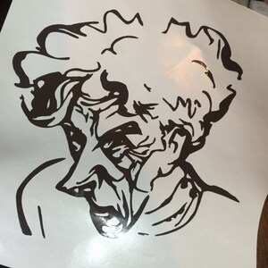 Ernest Thesiger (British actor) / Doctor Septimus Pretorius in Bride of Frankenstein vinyl sticker decal
