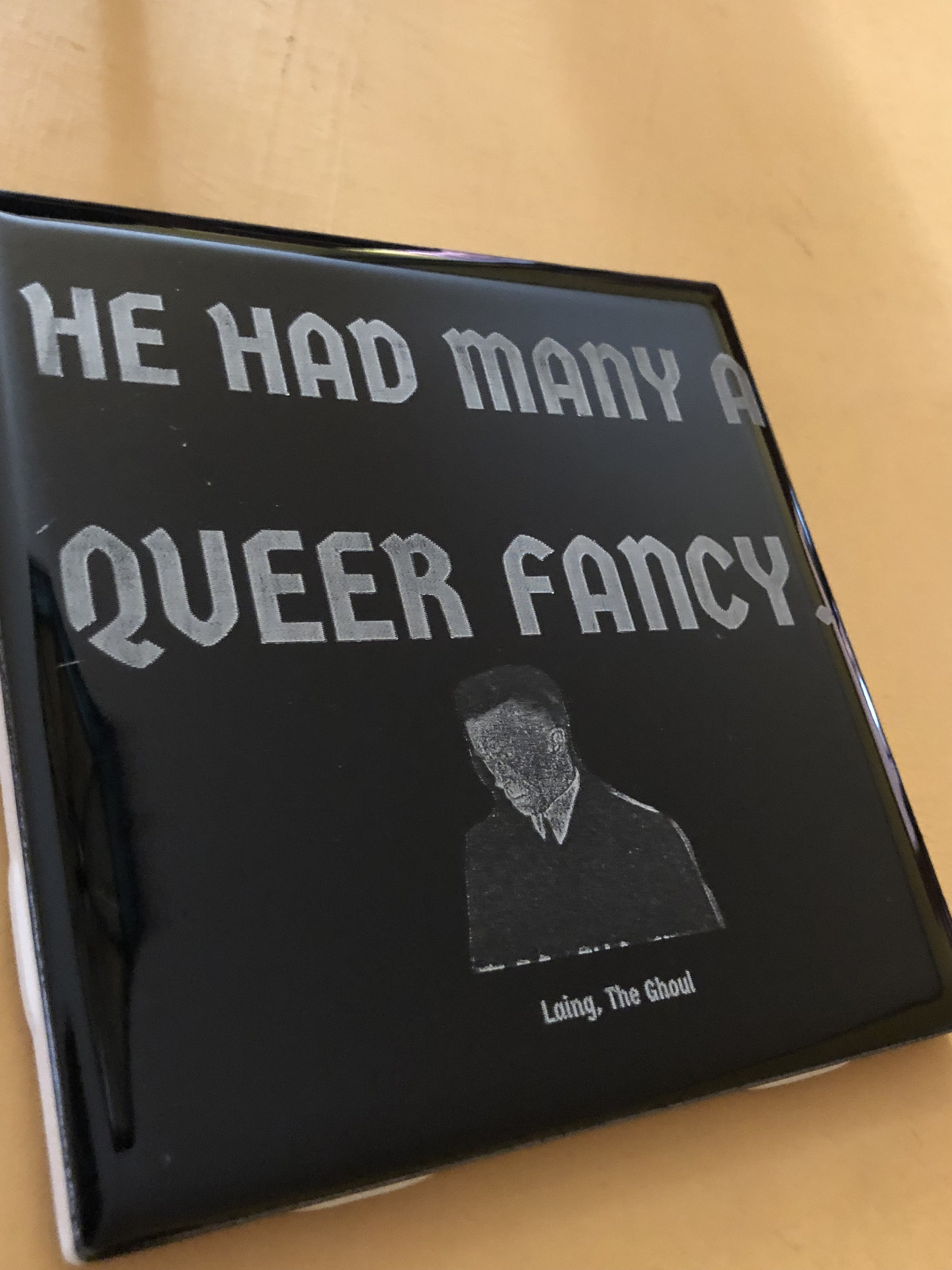 Ernest Thesiger Quotation Engraved Tiles for Coasters / Home Etsy