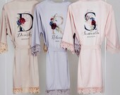 Bridesmaid Robes Personalized, Custom Bride Robes, Bridal Party Robes Customized Robes for Bridesmaids, Bridal Robes Set, Gift for Brides