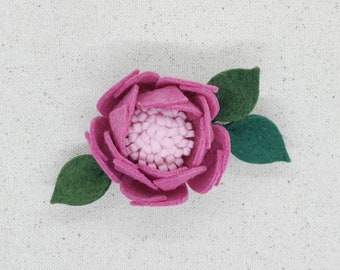 Peony Flower Hair Clip/Brooch Pin/Adult/Child