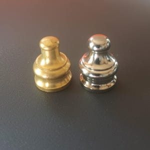Lot de 4, capuchons en laiton pour luminaire, filetage 1/8F, laiton brut ou nickel poli, pièces de lampe