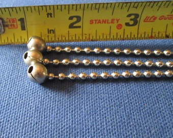 New 3 Beaded Chains Nickel for Vintage Art Deco Ceiling Light Fixture Shades
