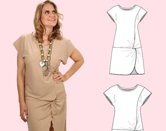 Janice Tunic and Dress PDF Pattern - XXL sizes included