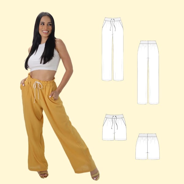 Linen Pants Pattern Etsy