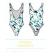 80's Style High Leg One Piece Sharon - PDF Swimsuit Swimwear  Pattern -All sizes included