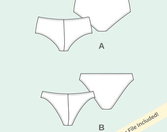 Fernando Men's Speedo PDF Sewing Pattern / Easy Underwear / Includes XS to XXL / Digital Download
