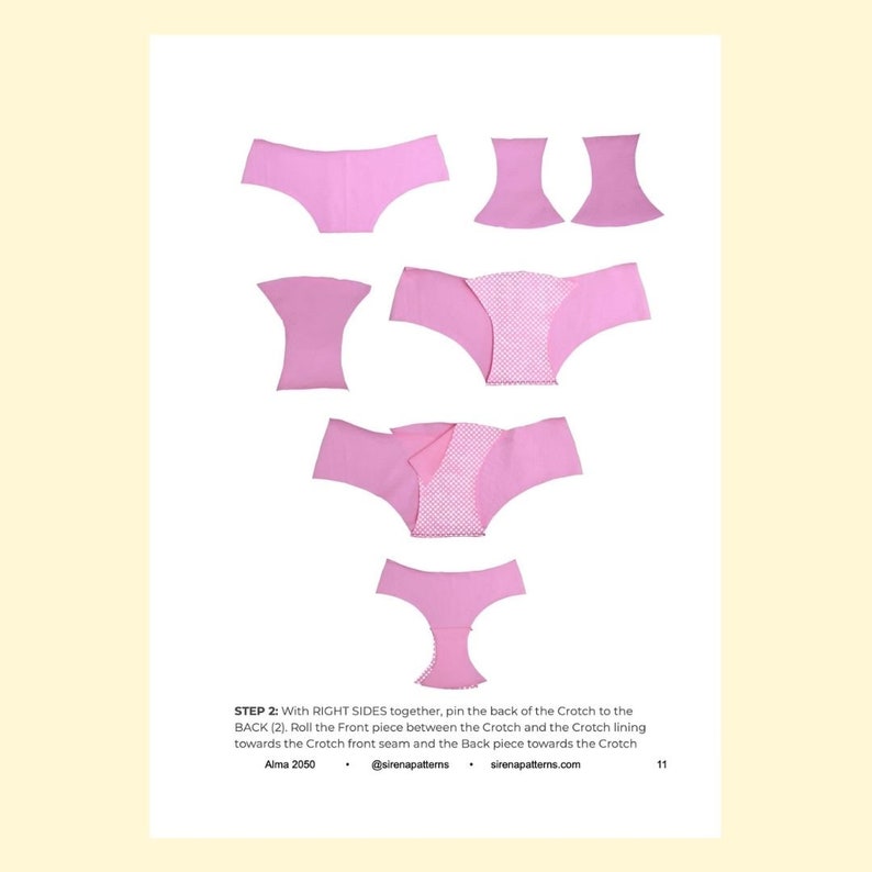 Alma Panties PDF Pattern Includes Sizes XS 3X - Etsy