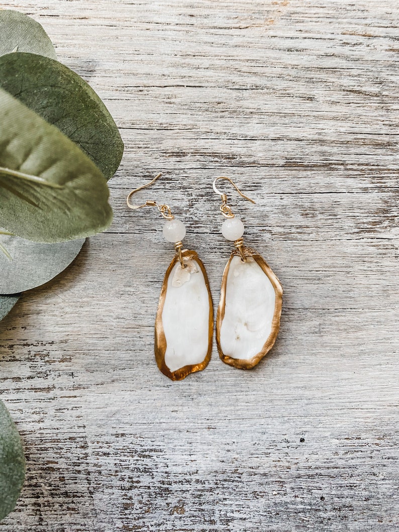 Oyster shell earrings Clearance