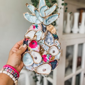 Mixed Floral Patterned MINI Oyster Pineapple