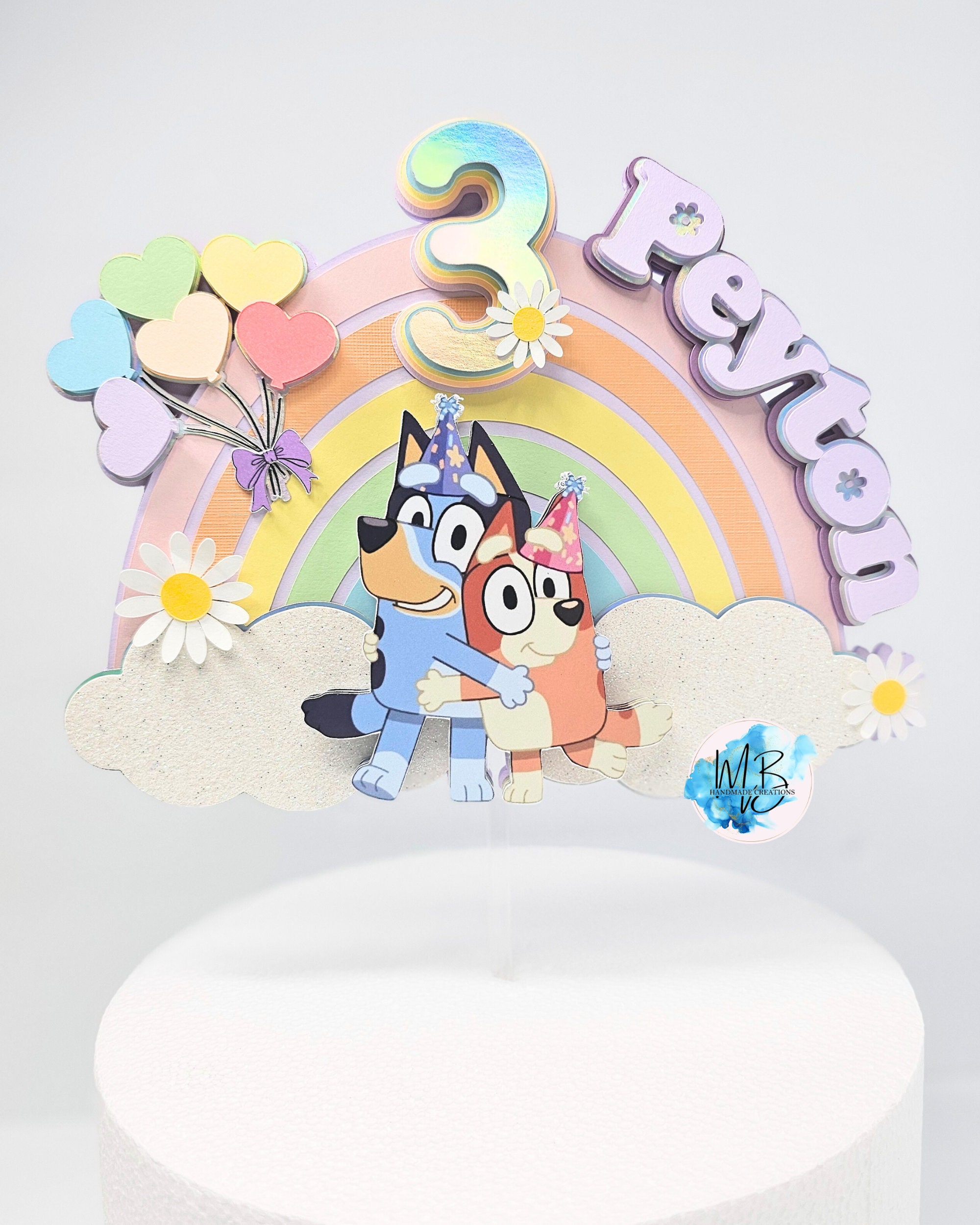 Bluey & Bingo Cardstock Topper