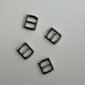 Silver mini 5 * 6 mm glide belt buckle