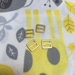 gold mini 7 * 8 mm glide belt buckle