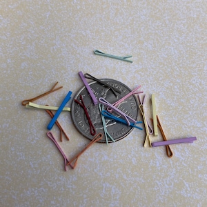 Tiny 15 mm hair clip for dolls, bobby pins for Blythe