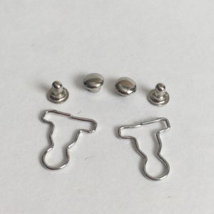 4Overall Clip Replacement Sets Metal Replacement Buckles Overall