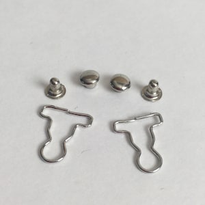 Overall buckle for doll overalls, miniature buckle, Blythe, bjd, momoko, barbie, 1/6 dolls, 9mm, silver