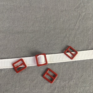 Red mini 7 * 8 mm glide belt buckle